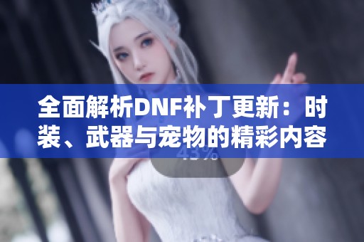 全面解析DNF补丁更新：时装、武器与宠物的精彩内容汇总