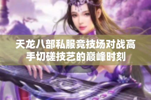 天龙八部私服竞技场对战高手切磋技艺的巅峰时刻