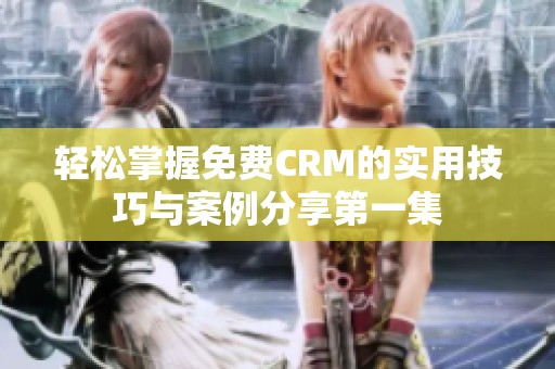 轻松掌握免费CRM的实用技巧与案例分享第一集