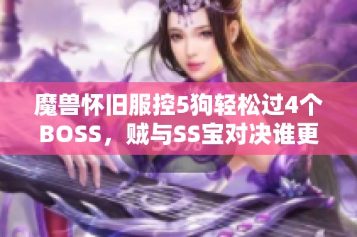 魔兽怀旧服控5狗轻松过4个BOSS，贼与SS宝对决谁更强