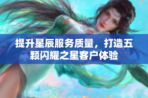 提升星辰服务质量，打造五颗闪耀之星客户体验