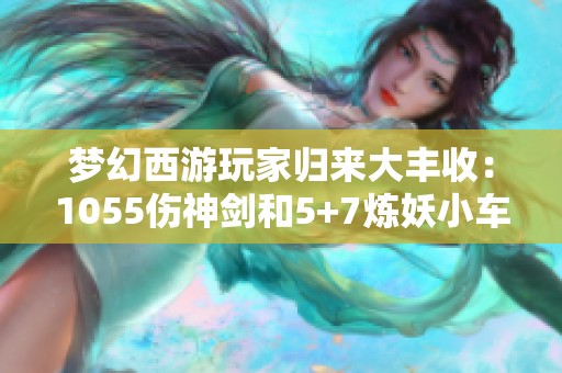 梦幻西游玩家归来大丰收：1055伤神剑和5+7炼妖小车齐获佳绩