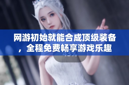 网游初始就能合成顶级装备，全程免费畅享游戏乐趣