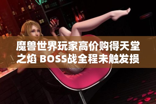 魔兽世界玩家高价购得天堂之焰 BOSS战全程未触发损失惨重