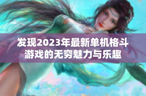 发现2023年最新单机格斗游戏的无穷魅力与乐趣