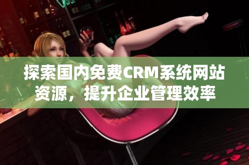 探索国内免费CRM系统网站资源，提升企业管理效率