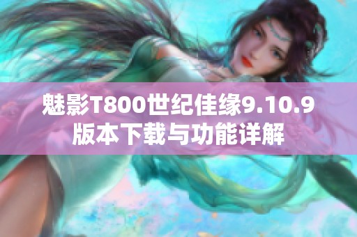 魅影T800世纪佳缘9.10.9版本下载与功能详解