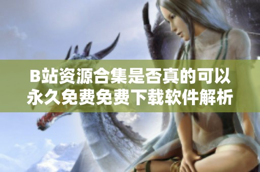 B站资源合集是否真的可以永久免费免费下载软件解析