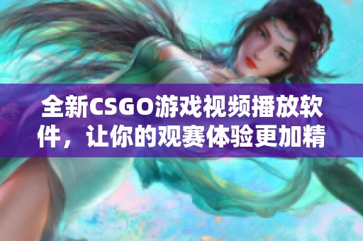 全新CSGO游戏视频播放软件，让你的观赛体验更加精彩