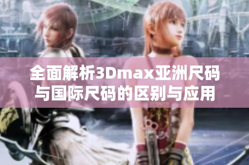 全面解析3Dmax亚洲尺码与国际尺码的区别与应用