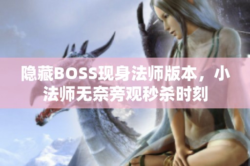 隐藏BOSS现身法师版本，小法师无奈旁观秒杀时刻