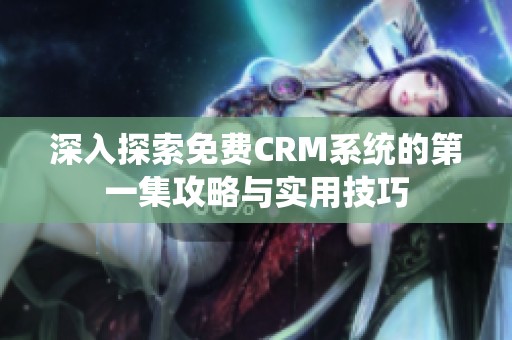 深入探索免费CRM系统的第一集攻略与实用技巧