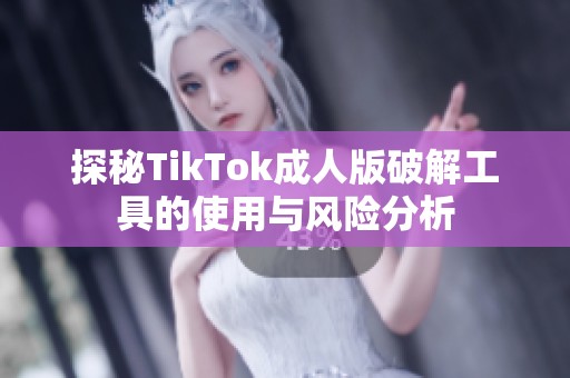 探秘TikTok成人版破解工具的使用与风险分析