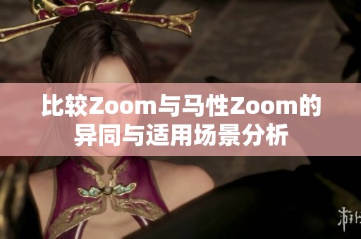 比较Zoom与马性Zoom的异同与适用场景分析