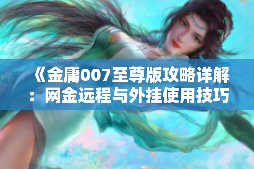 《金庸007至尊版攻略详解：网金远程与外挂使用技巧》