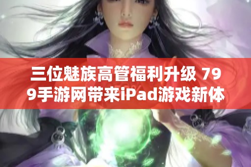 三位魅族高管福利升级 799手游网带来iPad游戏新体验