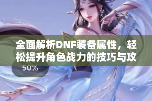 全面解析DNF装备属性，轻松提升角色战力的技巧与攻略