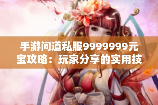 手游问道私服9999999元宝攻略：玩家分享的实用技巧与心得总结