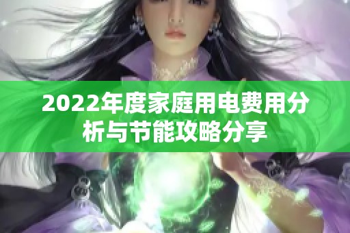 2022年度家庭用电费用分析与节能攻略分享