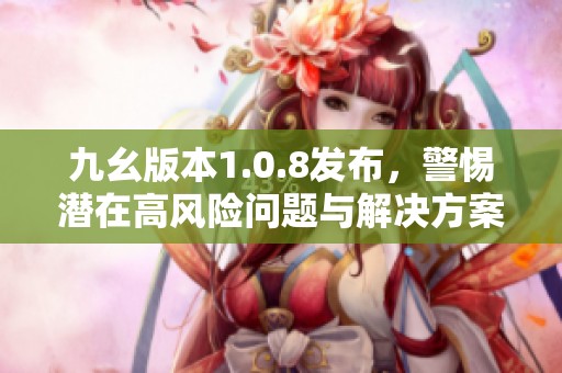 九幺版本1.0.8发布，警惕潜在高风险问题与解决方案