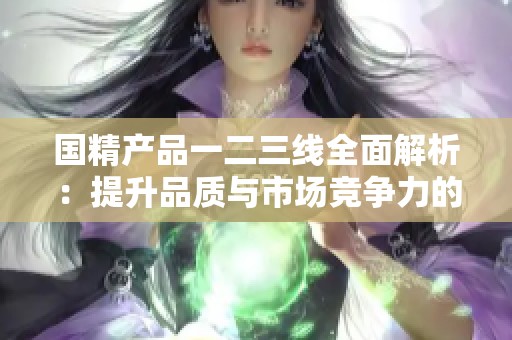 国精产品一二三线全面解析：提升品质与市场竞争力的新趋势