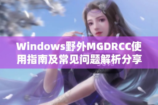 Windows野外MGDRCC使用指南及常见问题解析分享