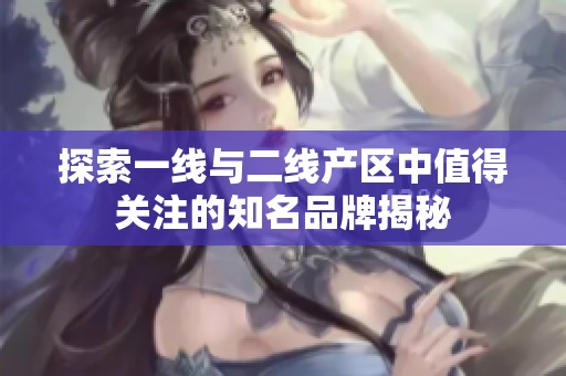 探索一线与二线产区中值得关注的知名品牌揭秘