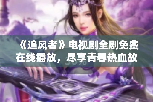 《追风者》电视剧全剧免费在线播放，尽享青春热血故事