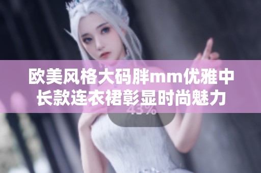 欧美风格大码胖mm优雅中长款连衣裙彰显时尚魅力