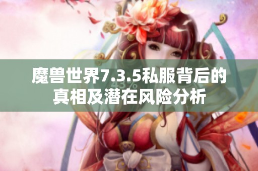 魔兽世界7.3.5私服背后的真相及潜在风险分析