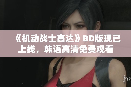 《机动战士高达》BD版现已上线，韩语高清免费观看