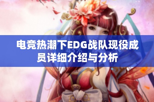 电竞热潮下EDG战队现役成员详细介绍与分析