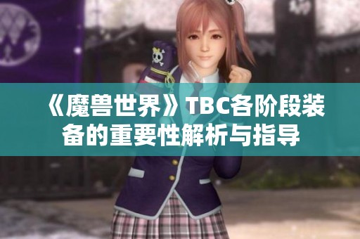 《魔兽世界》TBC各阶段装备的重要性解析与指导