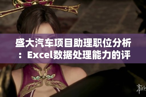 盛大汽车项目助理职位分析：Excel数据处理能力的评估与对比