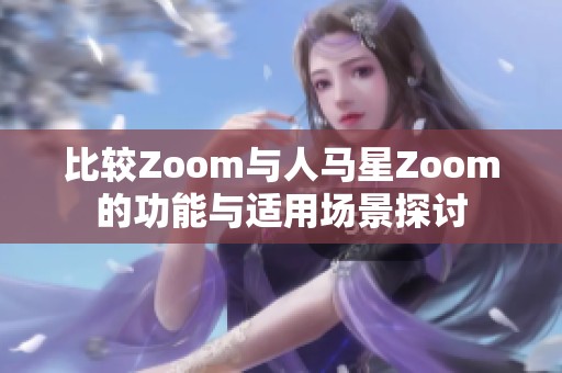 比较Zoom与人马星Zoom的功能与适用场景探讨