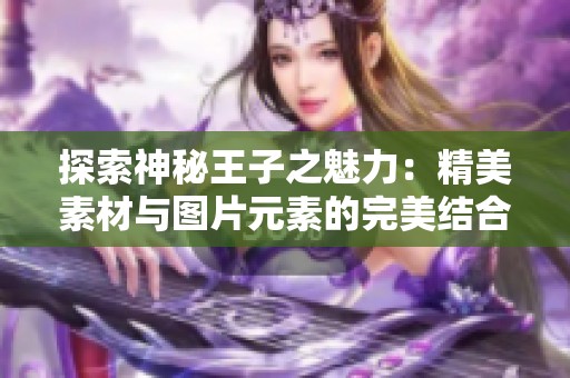 探索神秘王子之魅力：精美素材与图片元素的完美结合