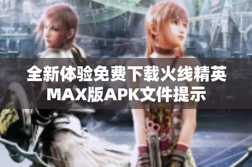 全新体验免费下载火线精英MAX版APK文件提示