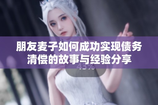 朋友麦子如何成功实现债务清偿的故事与经验分享