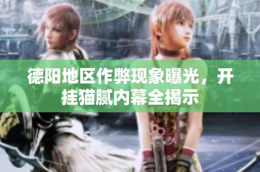 德阳地区作弊现象曝光，开挂猫腻内幕全揭示