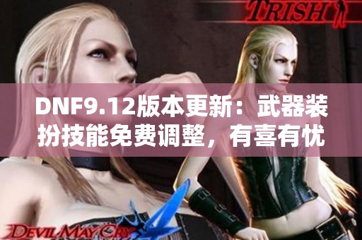 DNF9.12版本更新：武器装扮技能免费调整，有喜有忧！