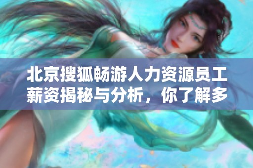 北京搜狐畅游人力资源员工薪资揭秘与分析，你了解多少？