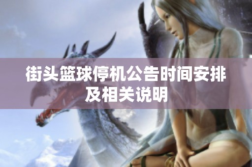 街头篮球停机公告时间安排及相关说明