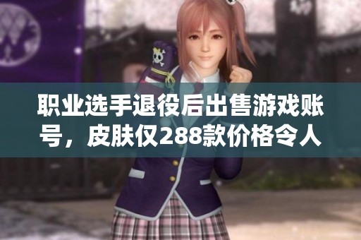 职业选手退役后出售游戏账号，皮肤仅288款价格令人震惊