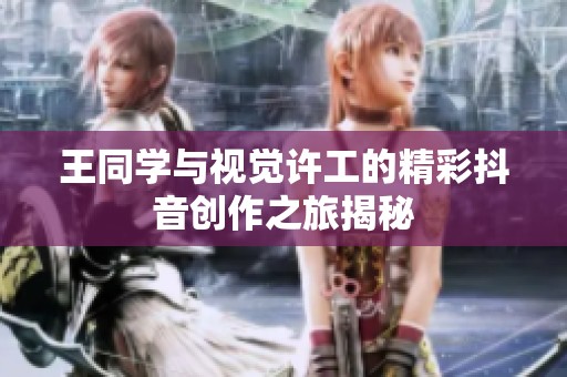 王同学与视觉许工的精彩抖音创作之旅揭秘